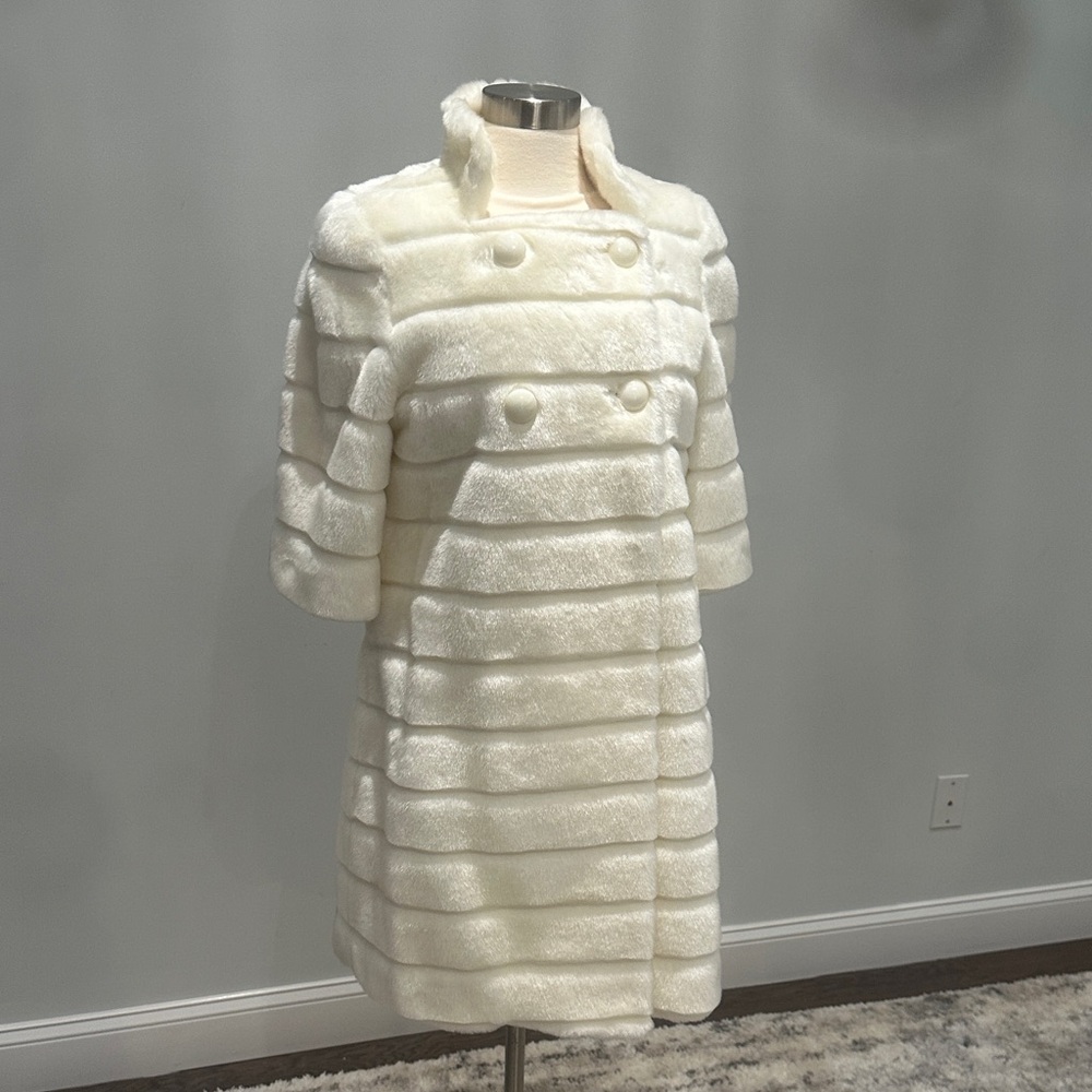 Worthington Cream Textured Teddy Coat